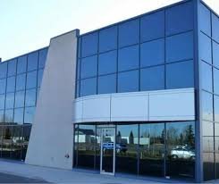 Building glass glazing work