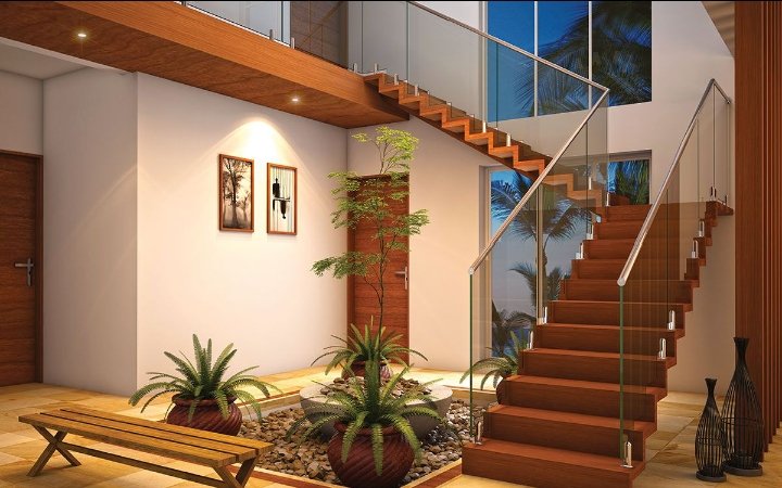 Stainless steel glass railing installation